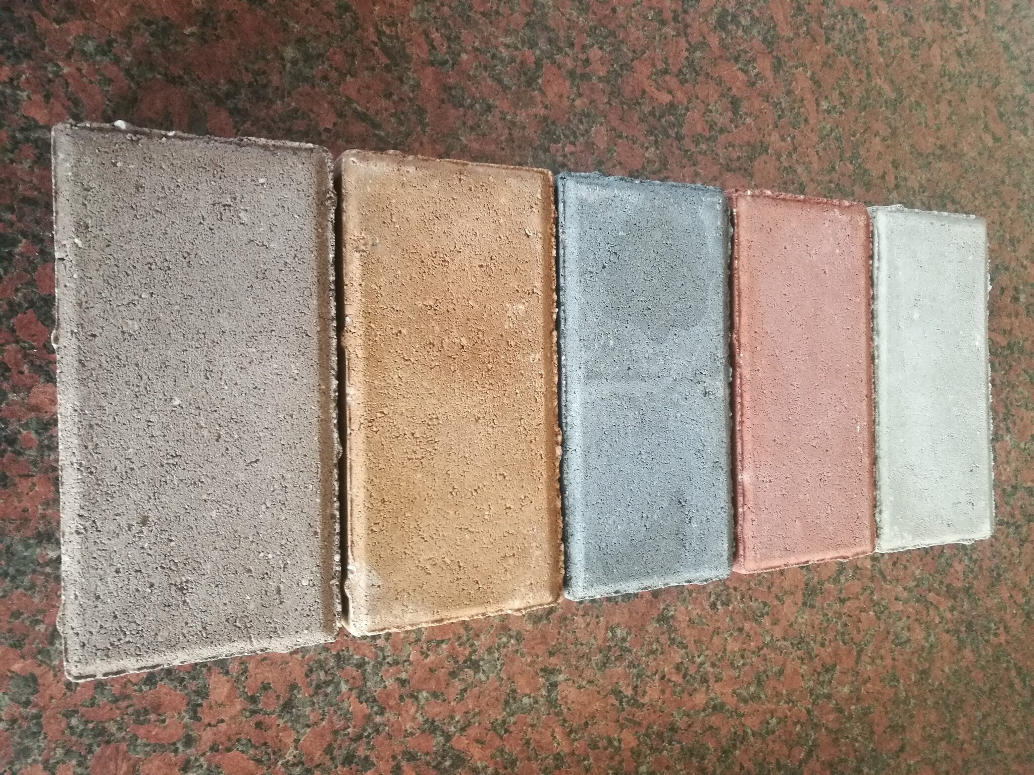 Image of Rectangular Pavers in various colors